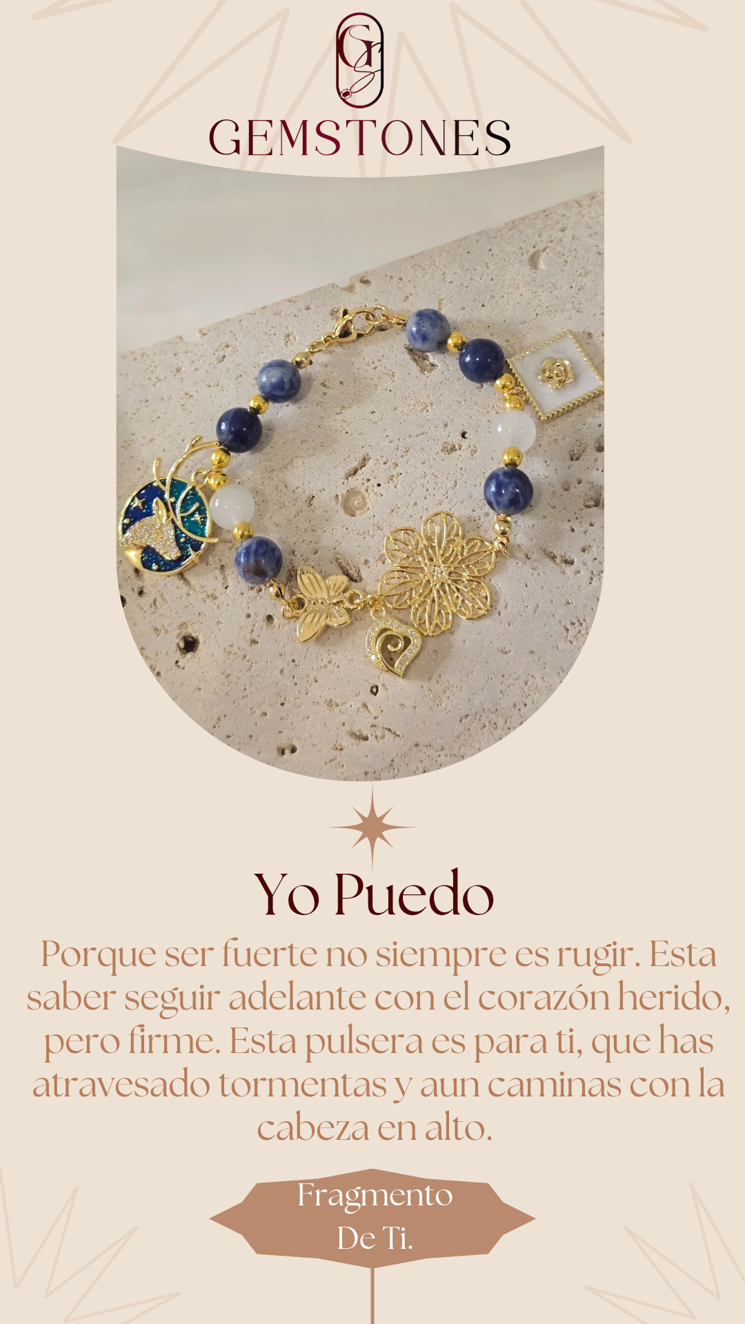 I Can – Lapis lazuli bracelet