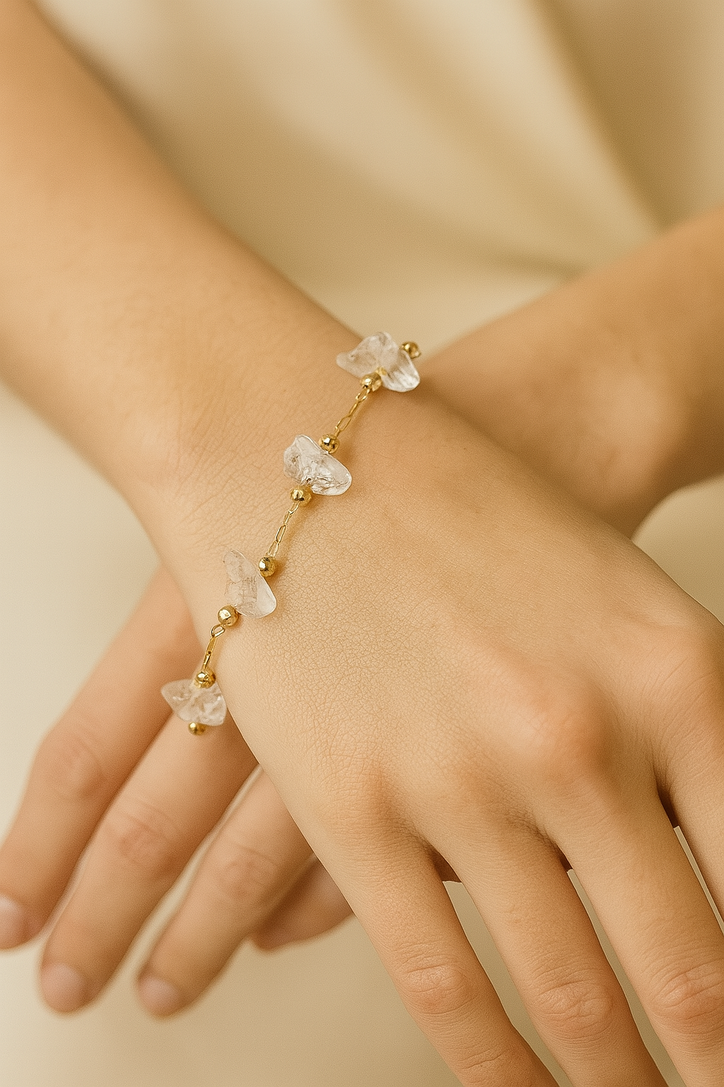 Pure Focus – Natural Clear Quartz Necklace and bracelet